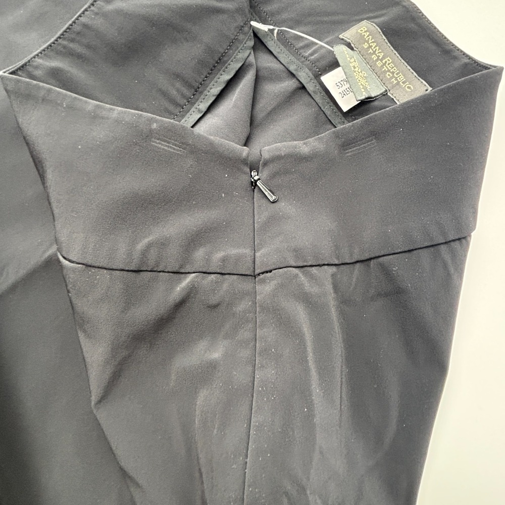 Banana Republic Stretch Black Midi A-Line Skirt High‎ Waist Size 0 - Picture 7 of 7